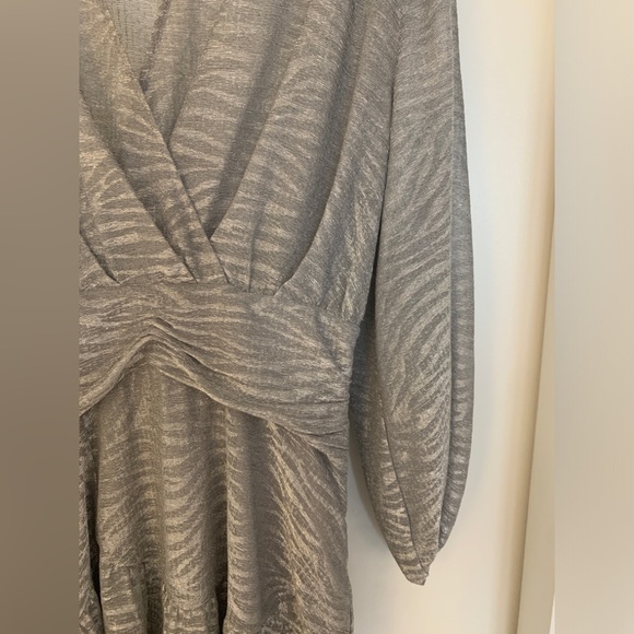 IRO Silver Metallic Cocktail Dress - Picture 2 of 6